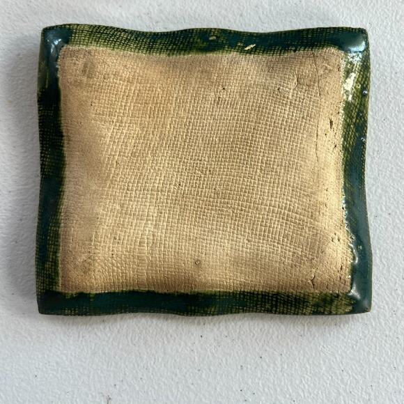 Art Pottery Set of 5 Cake Plates Stoneware Ceramic Handmade Asian Art - Picture 5 of 12